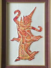 Load image into Gallery viewer, Temple Rubbing, Buddhist, Thailand, Classical Dancer, Dancing Nymph, Aspara, 1960's