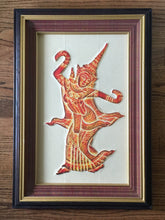 Load image into Gallery viewer, Temple Rubbing, Buddhist, Thailand, Classical Dancer, Dancing Nymph, Aspara, 1960's