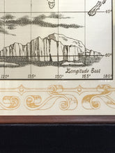 Load image into Gallery viewer, Royal Geographical Society UK Ed. World Map etched in Silver & Embellished with 24k Gold, 1976