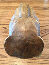 Load image into Gallery viewer, Mayan Carved Wooden Jaguar Head Art, Vintage, 1970's