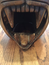 Load image into Gallery viewer, Mayan Carved Wooden Jaguar Head Art, Vintage, 1970's
