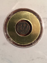 Load image into Gallery viewer, 4th Century Rome, Authentic Imperial Bronze 300's A.D. Coin in Descriptive Case from 1997