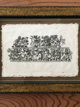 Load image into Gallery viewer, Chichen Itza, Mayan Sun and Snake Warriors Art Print in Frame, Vintage, 1990's
