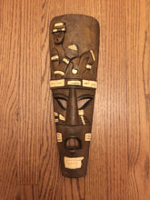 Load image into Gallery viewer, Chichen Itza, Chac-Mool, Carved Wooden Mask Art, Vintage, 1990's