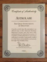 Load image into Gallery viewer, Astrolabe Model from The Great Instruments of Discovery Collection, 1987