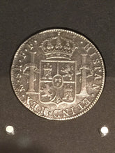 Load image into Gallery viewer, El Cazador - London Mint Office Presentation - 8 Real Silver Coin from Shipwreck, Dated 1783