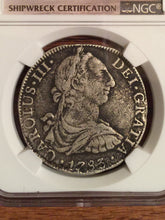 Load image into Gallery viewer, El Cazador - Whale Cluster - 8 Real Silver Coin from Shipwreck, Dated 1783