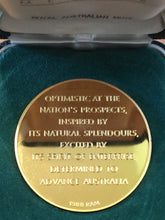 Load image into Gallery viewer, The Royal Australian Mint, Australian Geographic Society Medal, Gold Plated Bronze, 1988