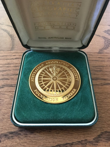 The Royal Australian Mint, Australian Geographic Society Medal, Gold Plated Bronze, 1988