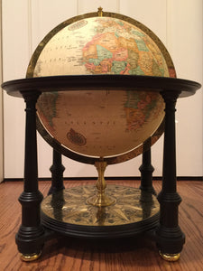 Royal Geographical Society World Globe, Cold War Era Featuring Soviet Union, 1983